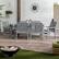 Alt View 11. Walker Edison - 7-Piece Windsor Patio Dining Set - Grey Wash.
