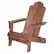 Angle. Walker Edison - Cypress Acacia Wood Adirondack Chair - Dark Brown.