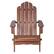 Front. Walker Edison - Cypress Acacia Wood Adirondack Chair - Dark Brown.
