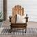 Alt View 11. Walker Edison - Cypress Acacia Wood Adirondack Chair - Dark Brown.