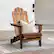 Alt View 12. Walker Edison - Cypress Acacia Wood Adirondack Chair - Dark Brown.