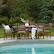 Left. Walker Edison - 7-Piece Cypress Patio Dining Set - Dark Brown.