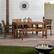 Alt View 12. Walker Edison - 6-Piece Windsor Acacia Wood Patio Dining Set - Dark Brown.