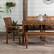 Alt View 18. Walker Edison - 6-Piece Windsor Acacia Wood Patio Dining Set - Dark Brown.