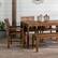 Alt View 19. Walker Edison - 6-Piece Windsor Acacia Wood Patio Dining Set - Dark Brown.