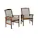 Alt View 14. Walker Edison - 4-Piece Everest Acacia Wood Patio Dining Set - Dark Brown.