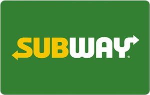 Subway - $15 Gift Code (Digital Delivery) [Digital] - Front_Zoom
