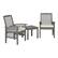 Front. Walker Edison - 3-Piece Cypress Chat Set - Grey Wash.