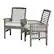 Angle. Walker Edison - Cypress Acacia Wood Patio Chairs, Set of 2 - Grey Wash.