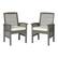 Front. Walker Edison - Cypress Acacia Wood Patio Chairs, Set of 2 - Grey Wash.