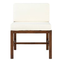 Walker Edison - Harbor Acacia Wood Patio Chair - Brown - Front_Zoom