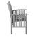 Left. Walker Edison - Patio Outdoor Cypress Acacia Wood Garden Bench - Grey Wash.