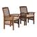 Angle. Walker Edison - 3-Piece Cypress Chat Set - Dark Brown.