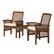 Left. Walker Edison - 3-Piece Cypress Chat Set - Dark Brown.