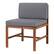 Angle. Walker Edison - Harbor Acacia Wood Patio Chair - Brown.