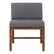 Front. Walker Edison - Harbor Acacia Wood Patio Chair - Brown.