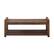 Front. Walker Edison - Patio Outdoor Windsor Acacia Wood Storage Bench - Dark Brown.