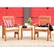 Alt View 11. Walker Edison - 3-Piece Cypress Acacia Wood Patio Chat Set - Brown.