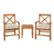 Front Zoom. Walker Edison - 3-Piece Hunter Acacia Wood Patio Chat Set - Brown.