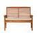 Front. Walker Edison - Patio Outdoor Cypress Acacia Wood Garden Bench - Brown.