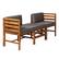 Alt View 13. Walker Edison - Harbor 3-Piece Acacia Wood Patio Sectional - Brown.