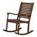 Angle. Walker Edison - Cypress Deep Seated Rocking Chair - Dark Brown.