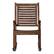 Front. Walker Edison - Cypress Deep Seated Rocking Chair - Dark Brown.