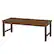 Angle. Walker Edison - Patio Outdoor Cypress Acacia Wood Dining Bench - Dark Brown.