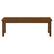 Front. Walker Edison - Patio Outdoor Cypress Acacia Wood Dining Bench - Dark Brown.