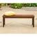Alt View 11. Walker Edison - Patio Outdoor Cypress Acacia Wood Dining Bench - Dark Brown.