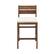 Front. Walker Edison - Acacia Wood Outdoor Patio Stools, Set of 2 - Dark Brown.