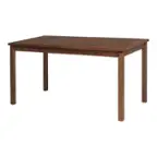 Angle. Walker Edison - Everest Acacia Wood Outdoor Dining Table - Dark Brown.
