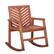 Left. Walker Edison - Windsor Rocking Chair - Brown.