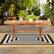Alt View 11. Walker Edison - Cypress Acacia Wood Outdoor Dining Table - Brown.