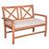 Angle. Walker Edison - Patio Outdoor Hunter Acacia Wood Garden Bench - Brown.