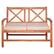 Front. Walker Edison - Patio Outdoor Hunter Acacia Wood Garden Bench - Brown.