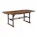 Angle. Walker Edison - Cypress Acacia Wood Outdoor Dining Table - Dark Brown.
