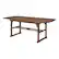 Left. Walker Edison - Cypress Acacia Wood Outdoor Dining Table - Dark Brown.