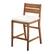 Angle. Walker Edison - Acacia Wood Outdoor Patio Stools, Set of 2 - Brown.