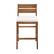 Front. Walker Edison - Acacia Wood Outdoor Patio Stools, Set of 2 - Brown.