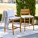 Alt View 13. Walker Edison - Acacia Wood Outdoor Patio Stools, Set of 2 - Brown.