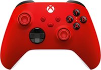 Front. Microsoft - Xbox Wireless Controller for Xbox Series X, Xbox Series S, Xbox One, Windows Devices - Pulse Red.