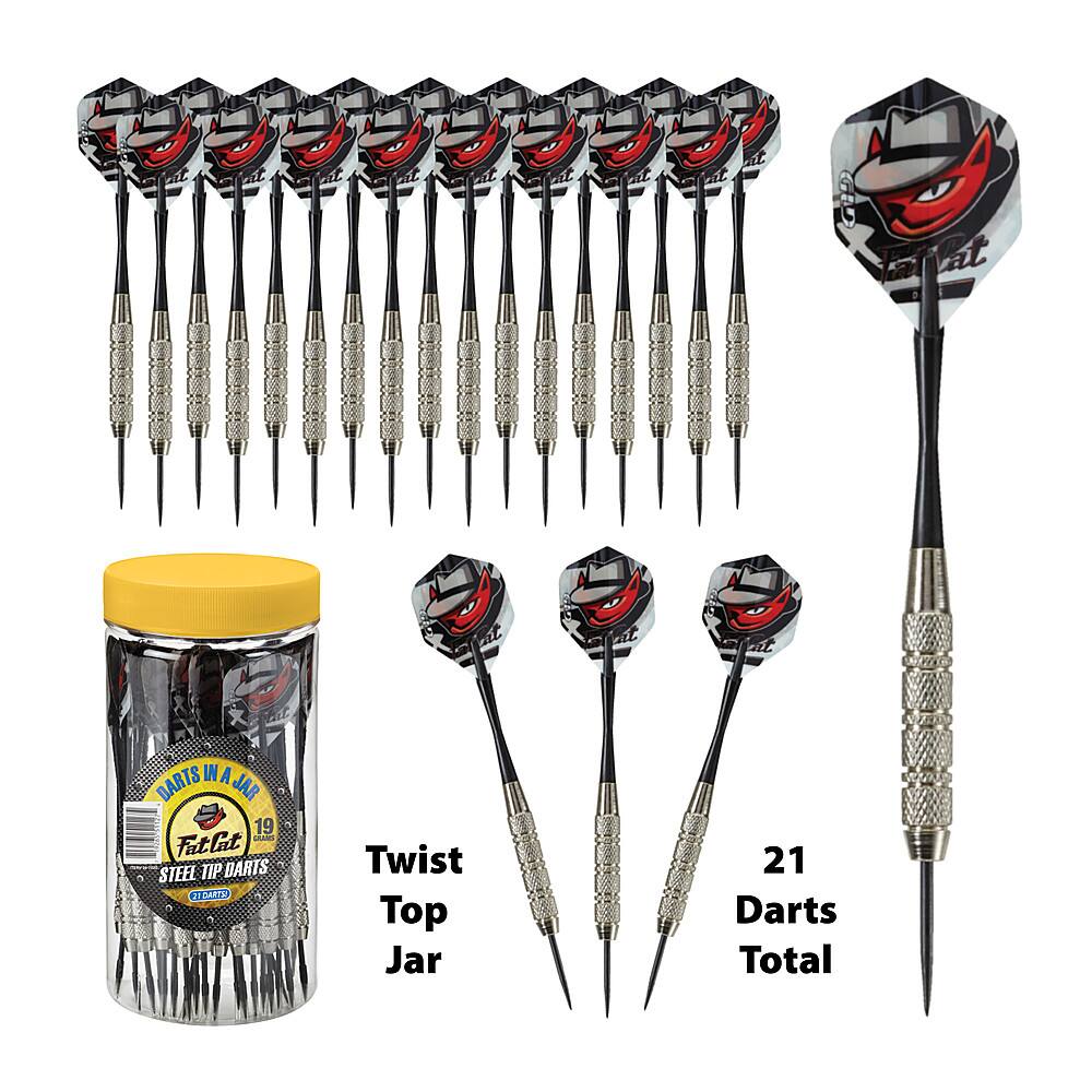 Viper Fat Cat Darts in a Jar Steel Tip 19 Grams 21 Count Multi 26-7020 ...