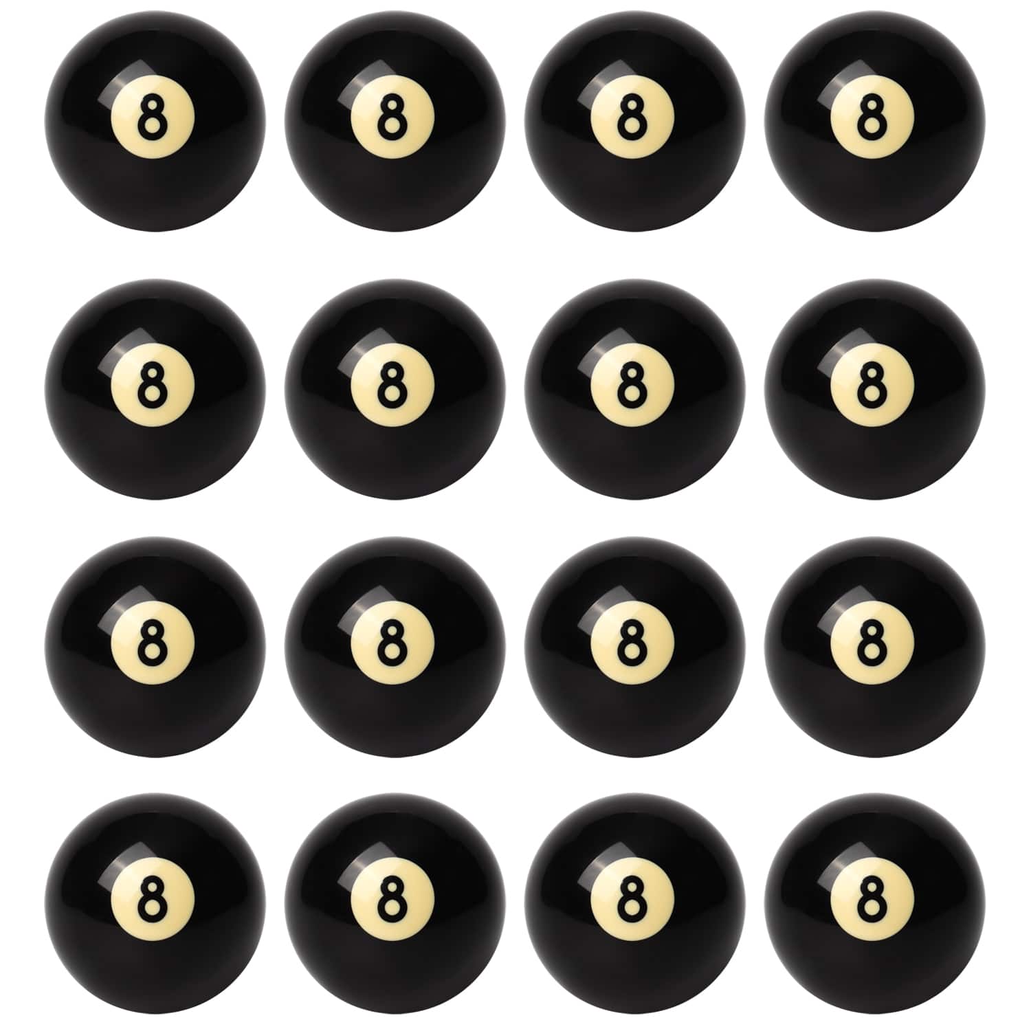 GSE Games & Sports Expert - 2 1/4-Inch #8 Pool Ball, Replacement Eight Ball for Billiard Pool Table -16 Pack - Black price history on PriceWatchPro
