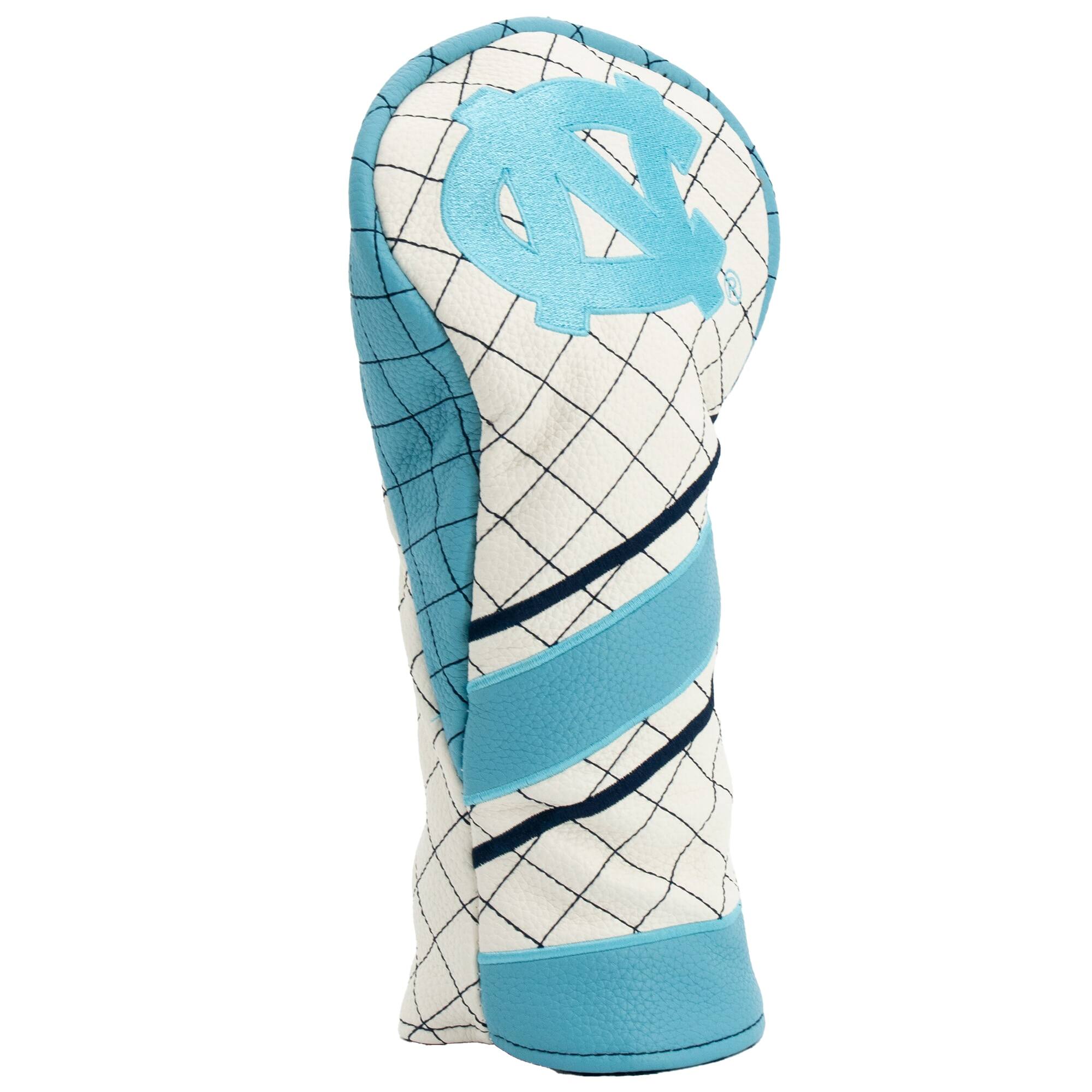 Alt View 2. Team Golf - North Carolina Tar Heels Striped Quilted Fairway Headcover - Multicolor.