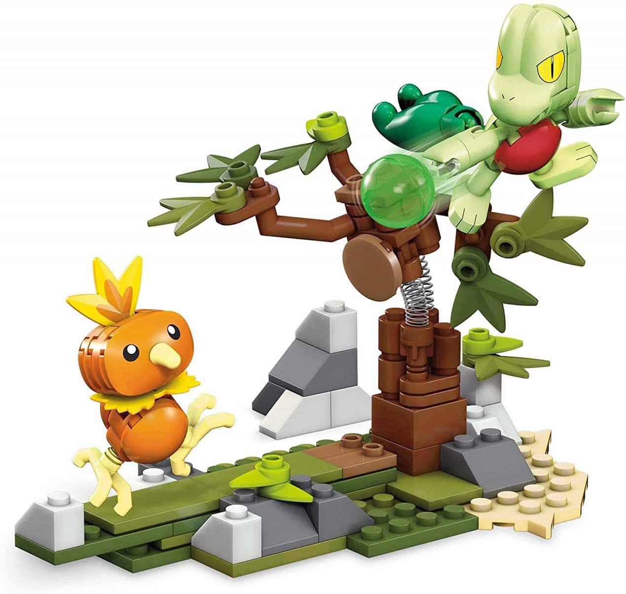Alt View 10. Mattel - Mega Construx Pokémon Battle Pack | Torchic VS. Treecko - Red.