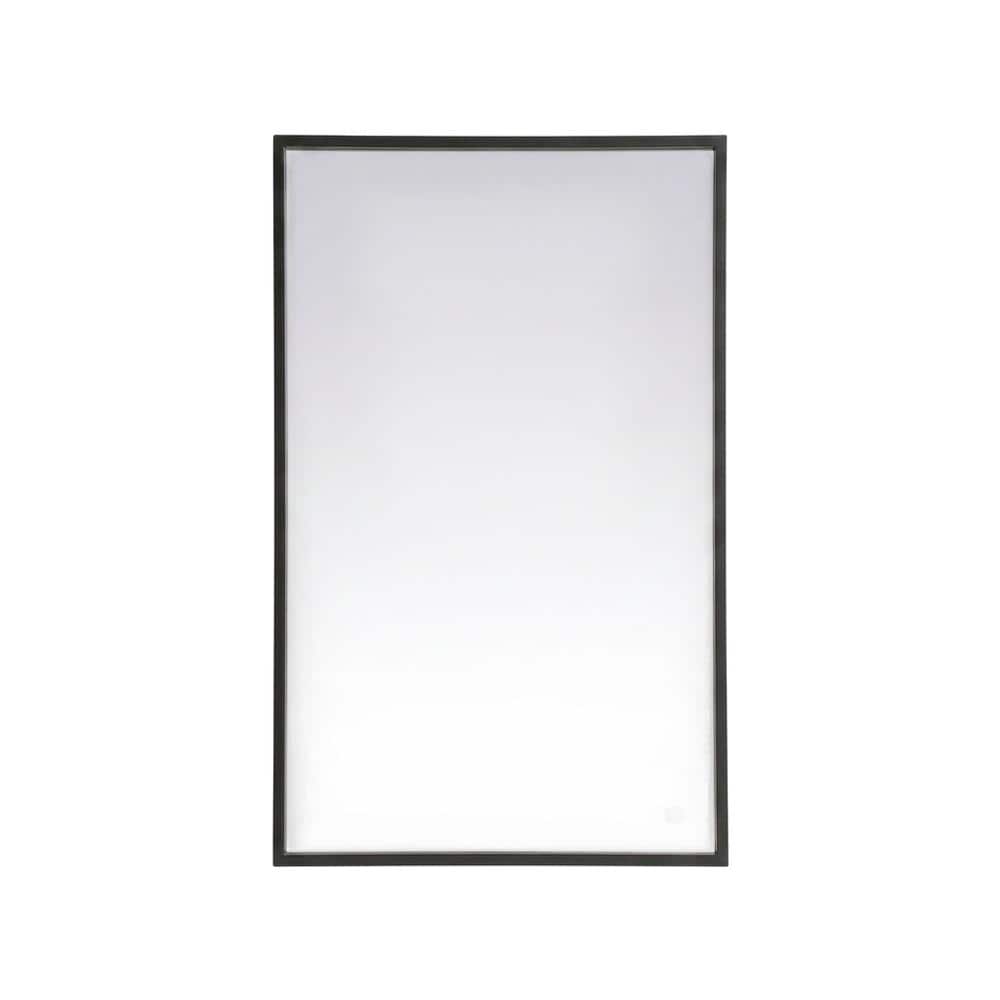 Elegant Decor - Pier 24x40 inch LED mirror with adjustable color temperature - Black price history on PriceWatchPro