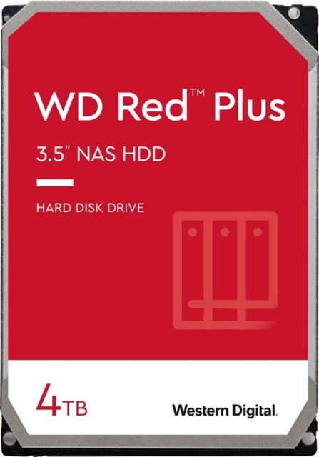 triathlete Inspektion blive forkølet WD Red Plus 4TB Internal SATA NAS Hard Drive for Desktops  WDBAVV0040HNC-WRSN - Best Buy