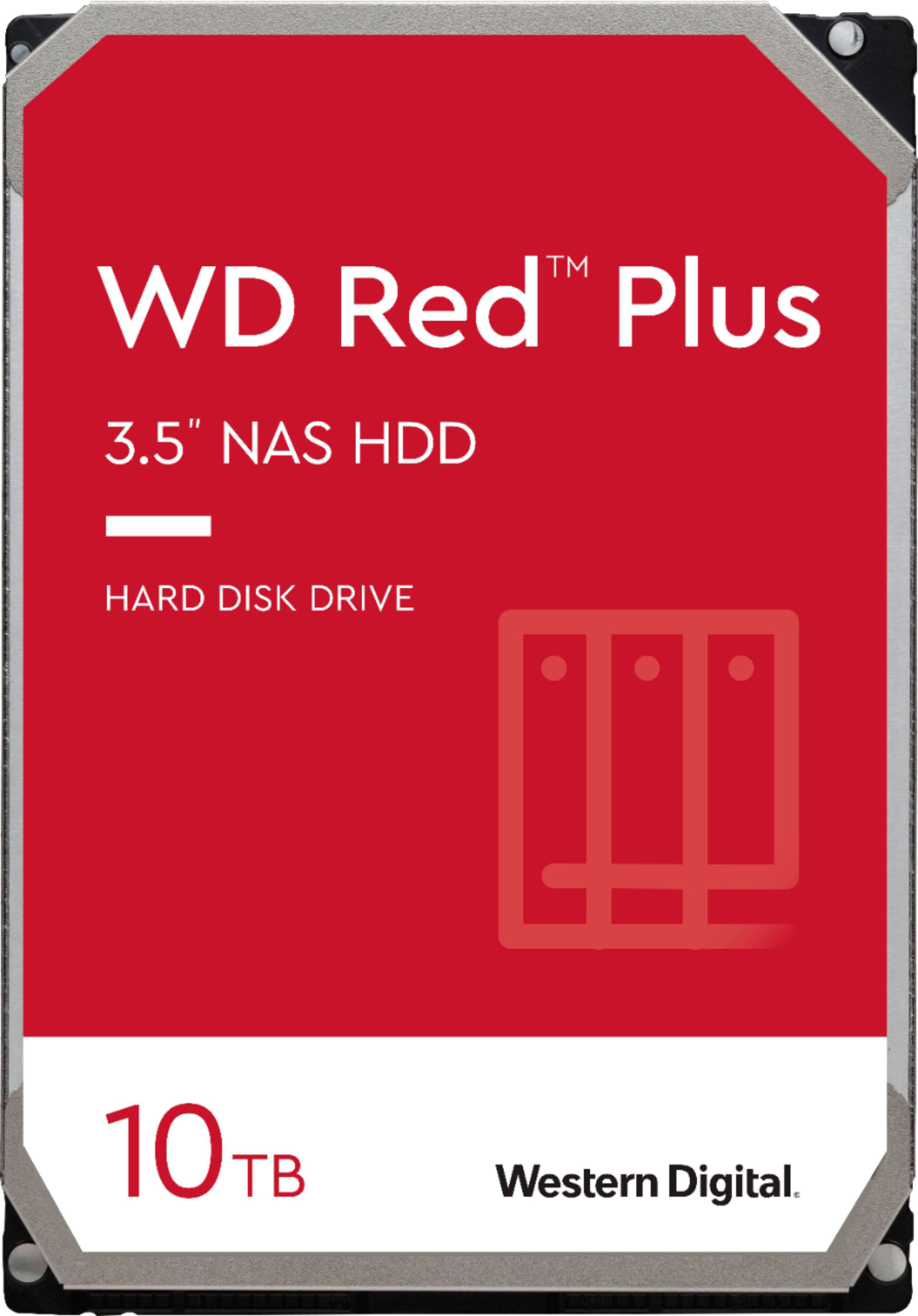 WD - Red Plus 10TB Internal SATA NAS Hard Drive for Desktops