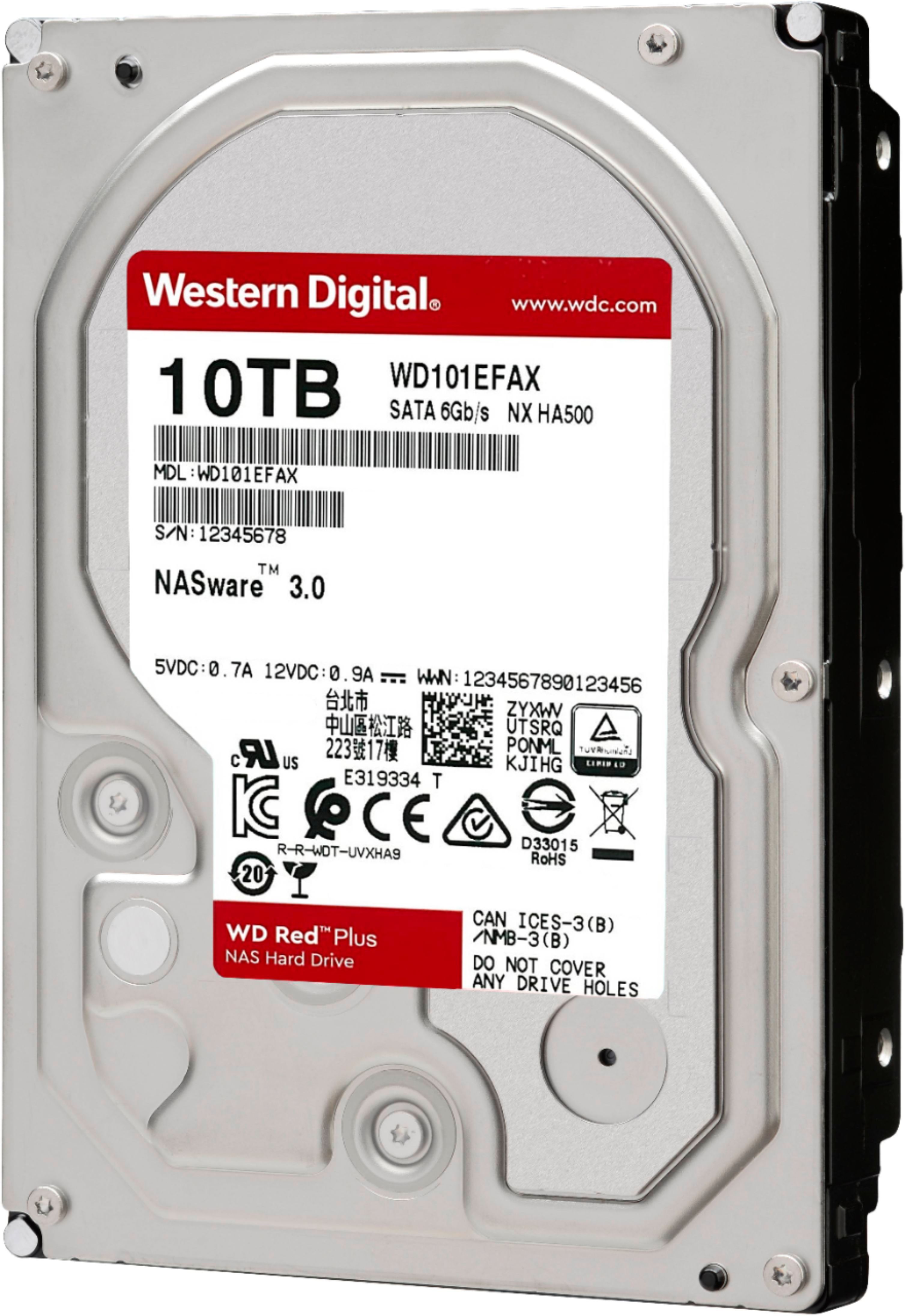 Best Buy: WD Red Plus 10TB Internal SATA NAS Hard Drive for